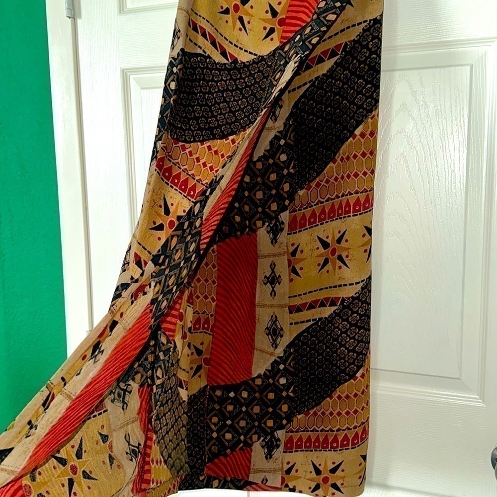 Vintage Large Size Wrap Skirt star Print Skirt Beach Skirt Sz 1 - Picture 6 of 6